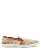 Matchesfashion.com Rivieras - Mods Woven-canvas Loafers - Mens - Brown