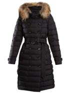 Burberry Dalmerton Fur-trimmed Quilted Down Coat
