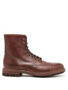 Matchesfashion.com Brunello Cucinelli - Lace Up Leather Boots - Mens - Brown