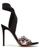 Matchesfashion.com Gianvito Rossi - Plexi 105 Leopard Print Sandals - Womens - Leopard