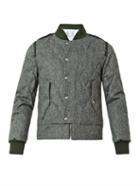 Moncler Gamme Bleu Donegal-wool Down Bomber Jacket