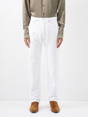 Husbands - High-rise Straight-leg Jeans - Mens - White
