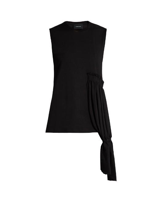 Simone Rocha Draped-panel Sleeveless Jersey Top