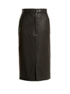 Joseph Keller Faux-leather Midi Pencil Skirt