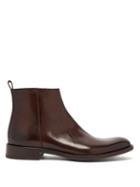 Matchesfashion.com O'keeffe - Algy Leather Chelsea Boots - Mens - Dark Brown