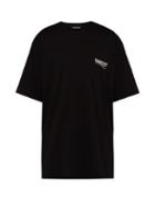 Matchesfashion.com Balenciaga - Logo Print Cotton T Shirt - Mens - Black
