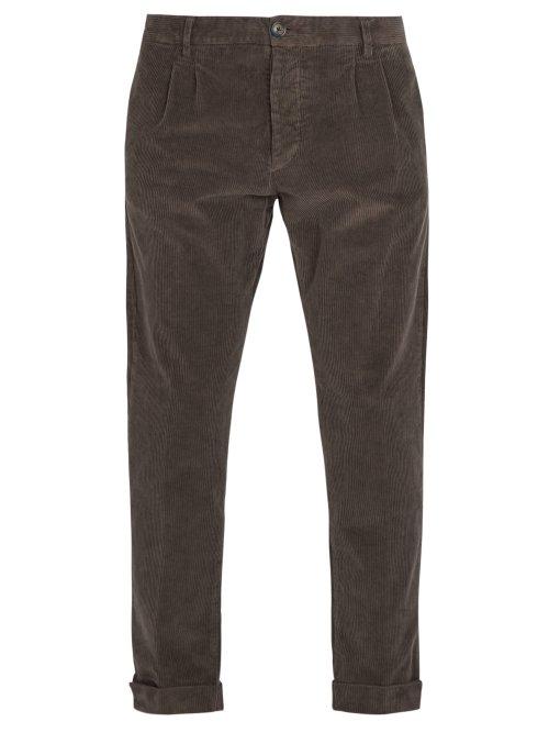 Matchesfashion.com J.w. Brine - Marshall Cotton Blend Corduroy Trousers - Mens - Grey