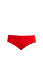 Matchesfashion.com Mara Hoffman - Nora Ribbed Bikini Briefs - Womens - Red
