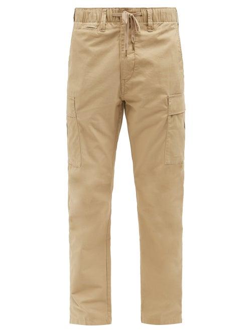 Polo Ralph Lauren - Slim-leg Cotton-blend Twill Cargo Trousers - Mens - Beige
