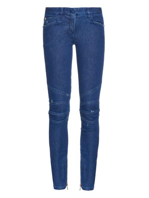 Balmain Low-rise Skinny Biker Jeans