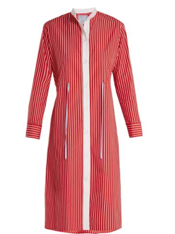 Dovima Paris Frankie Striped Cotton-poplin Shirtdress