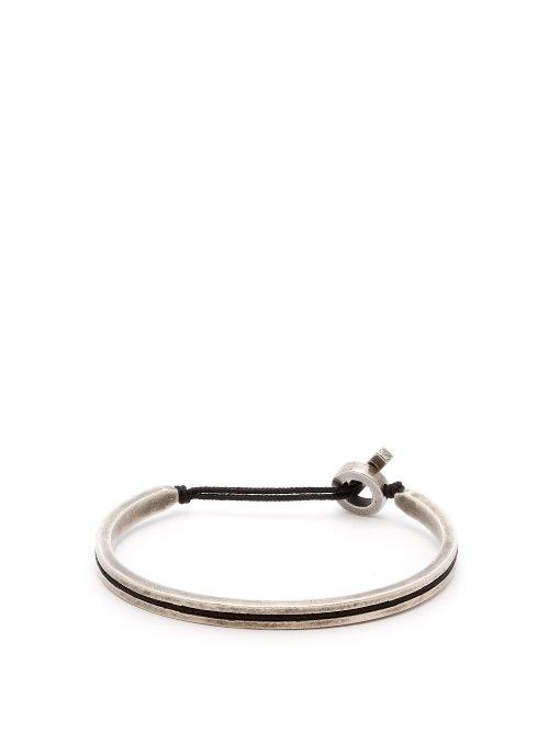 Matchesfashion.com M Cohen - Sterling Silver Cuff - Mens - Black