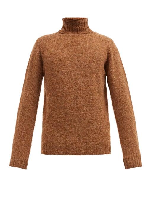 Matchesfashion.com Howlin' - Roll-neck Wool Sweater - Mens - Brown