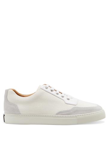 Harrys Of London Mr Jones Coated-canvas And Suede Low-top Trainers