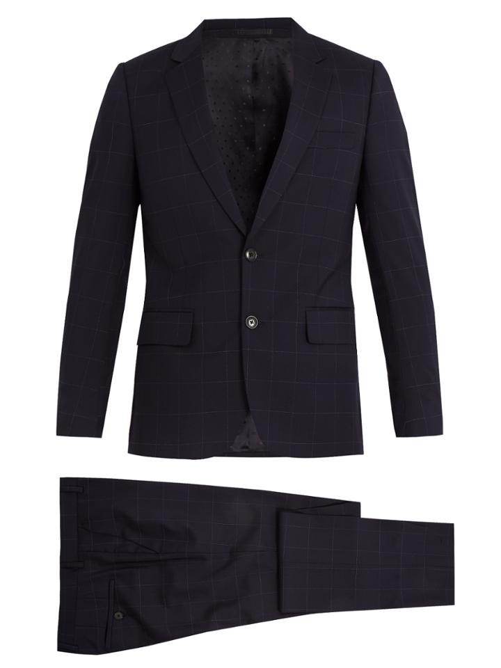 Paul Smith Windowpane-checked Wool Suit