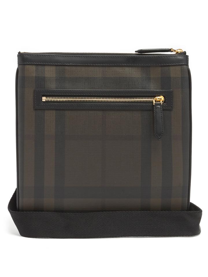 Burberry Beckley Leather-trimmed Messenger Bag