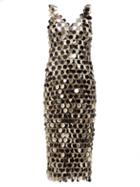 Matchesfashion.com Paco Rabanne - Sequinned Chainmail Dress - Womens - Silver