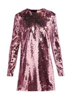 Matchesfashion.com Racil - Ara Sequinned Mini Dress - Womens - Pink