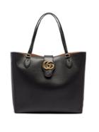 Matchesfashion.com Gucci - Gg Medium Leather Tote Bag - Womens - Black