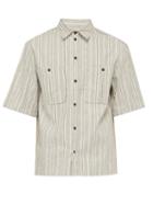 Matchesfashion.com King & Tuckfield - Striped Cotton Shirt - Mens - Grey White