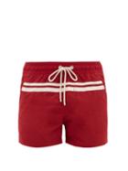 Matchesfashion.com Atalaye - Roya Striped Swim Shorts - Mens - Red
