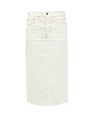 Wardrobe.nyc Wardrobe. Nyc - High-rise Denim Skirt - Womens - White