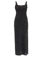 Missoni - Sequin-zigzag Lurex Maxi Dress - Womens - Black