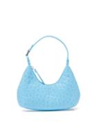 Matchesfashion.com By Far - Baby Amber Croc-effect Leather Mini Shoulder Bag - Womens - Blue