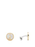 Dunhill - D-series Sterling-silver And 18k Gold Cufflinks - Mens - Silver Gold