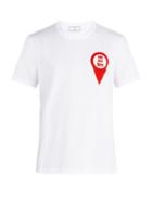 Matchesfashion.com Ami - 'you Are Here' Printed Cotton T Shirt - Mens - White