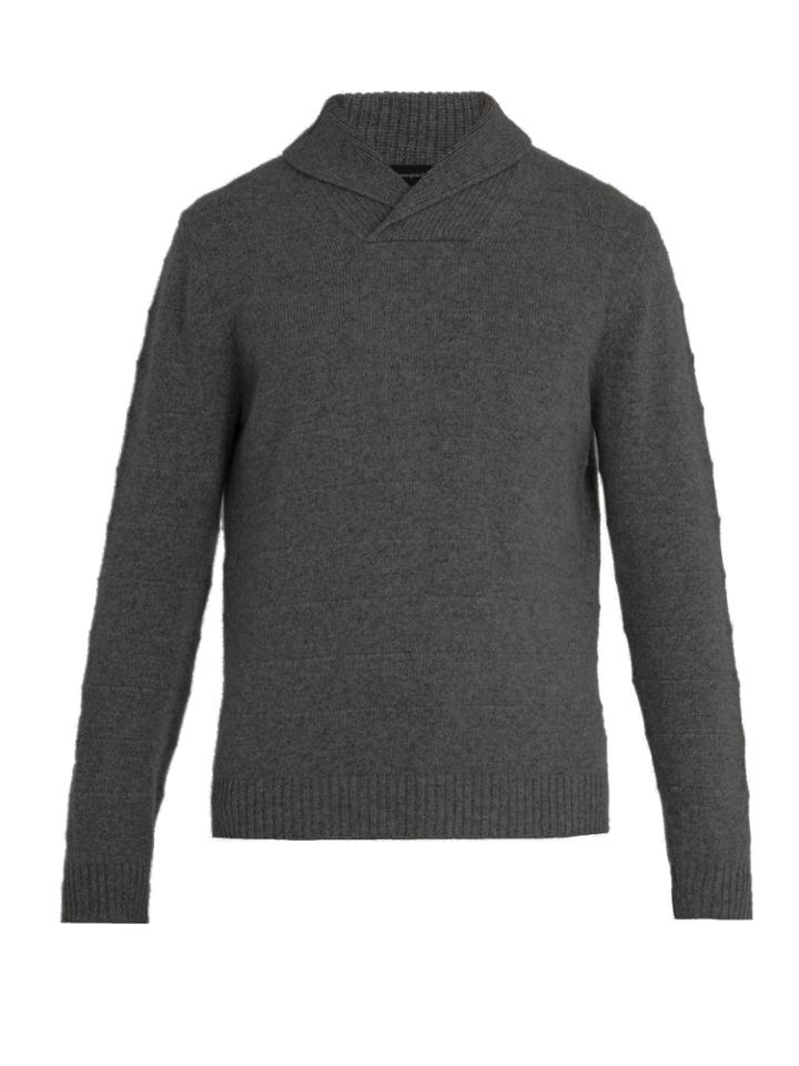 Ermenegildo Zegna Shawl-collar Cashmere Sweater