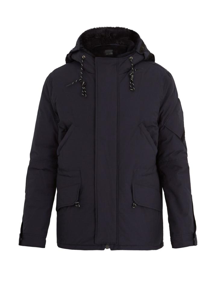 Yves Salomon Hooded Fur-lined Cotton-blend Parka