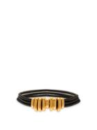 Matchesfashion.com Bottega Veneta - Pebble Ring Charm Leather Belt - Womens - Black