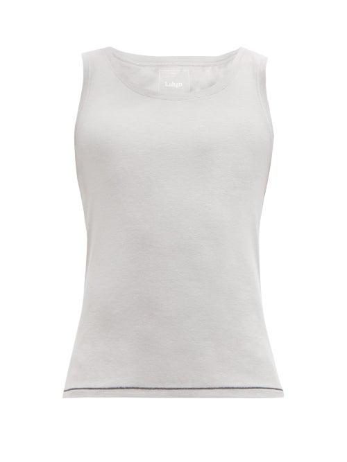 Matchesfashion.com Lahgo - Restore Cotton-blend Tank Top - Mens - Grey