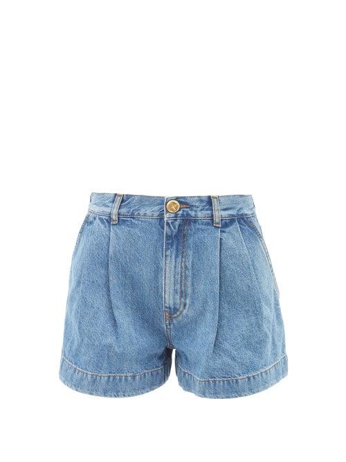 Blaz Milano - Nariida High-rise Denim Shorts - Womens - Denim