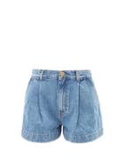 Blaz Milano - Nariida High-rise Denim Shorts - Womens - Denim