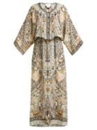 Matchesfashion.com Camilla - Leopard Print Silk Sun Dress - Womens - Leopard