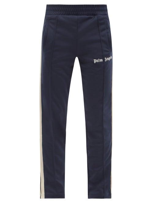 Palm Angels - Side-stripe Jersey Track Pants - Mens - Navy