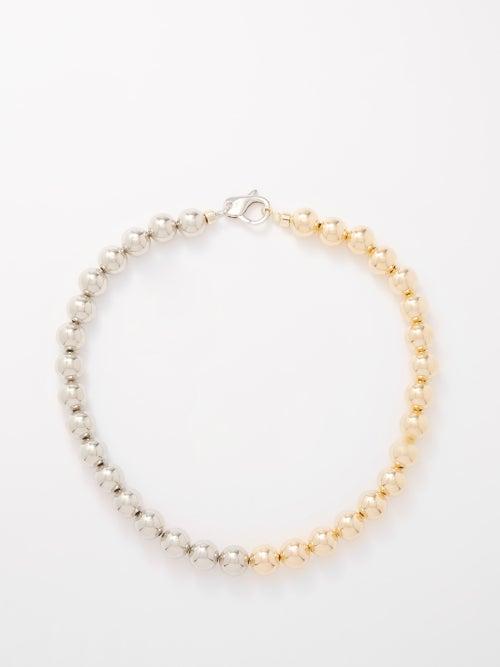 Joolz By Martha Calvo - Two Tone Baller 14kt Gold-plated Necklace - Womens - Yellow Gold