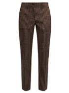 Etro Chevron-jacquard Cropped Trousers