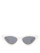 Matchesfashion.com Le Specs - The Last Lolita Cat Eye Sunglasses - Womens - White Black
