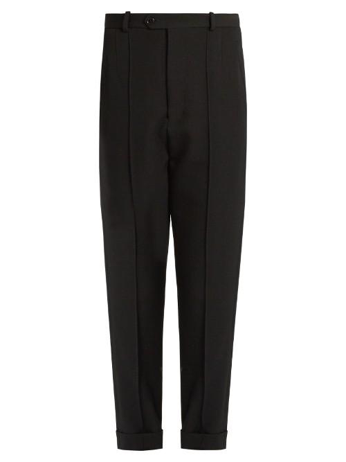 Isabel Marant Jo Tapered-leg Cropped Wool Trousers