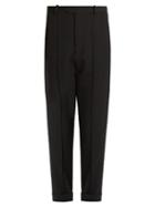 Isabel Marant Jo Tapered-leg Cropped Wool Trousers