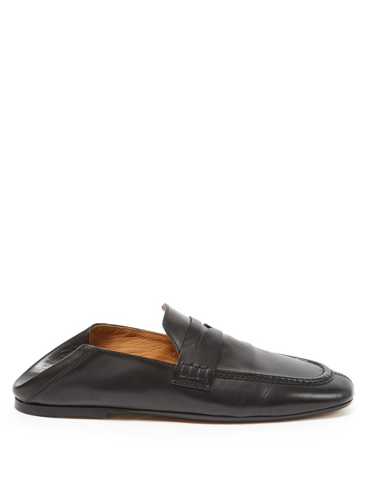 Isabel Marant Toile Fanzel Collapsible-heel Leather Loafers