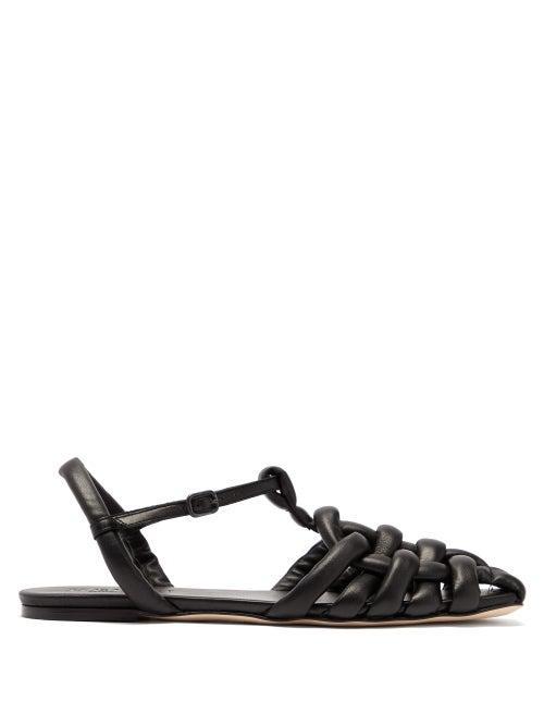 Matchesfashion.com Hereu - Cabersa Woven-leather Slingback Sandals - Womens - Black