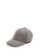 Larose Moon Checked Wool And Cashmere-blend Baseball Cap