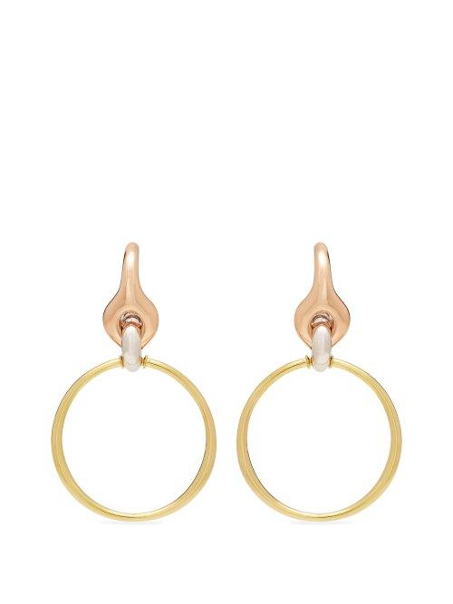Matchesfashion.com Charlotte Chesnais - Halo Gold Plated Earrings - Womens - Rose Gold