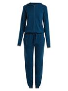Matchesfashion.com Pepper & Mayne - Hooded Cashmere Jumpsuit - Womens - Navy