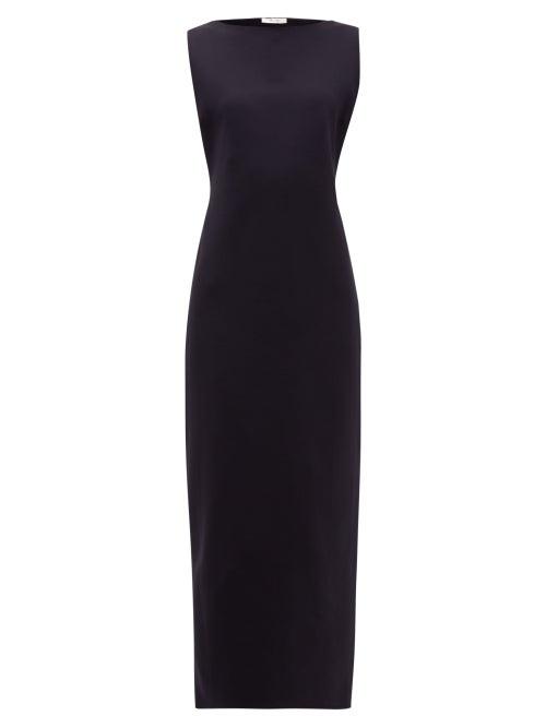 Matchesfashion.com The Row - Erin Scuba Midi Dress - Womens - Black