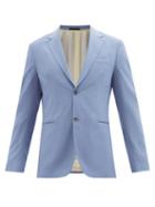 Paul Smith - Single-breasted Wool-crepe Jacket - Mens - Light Purple